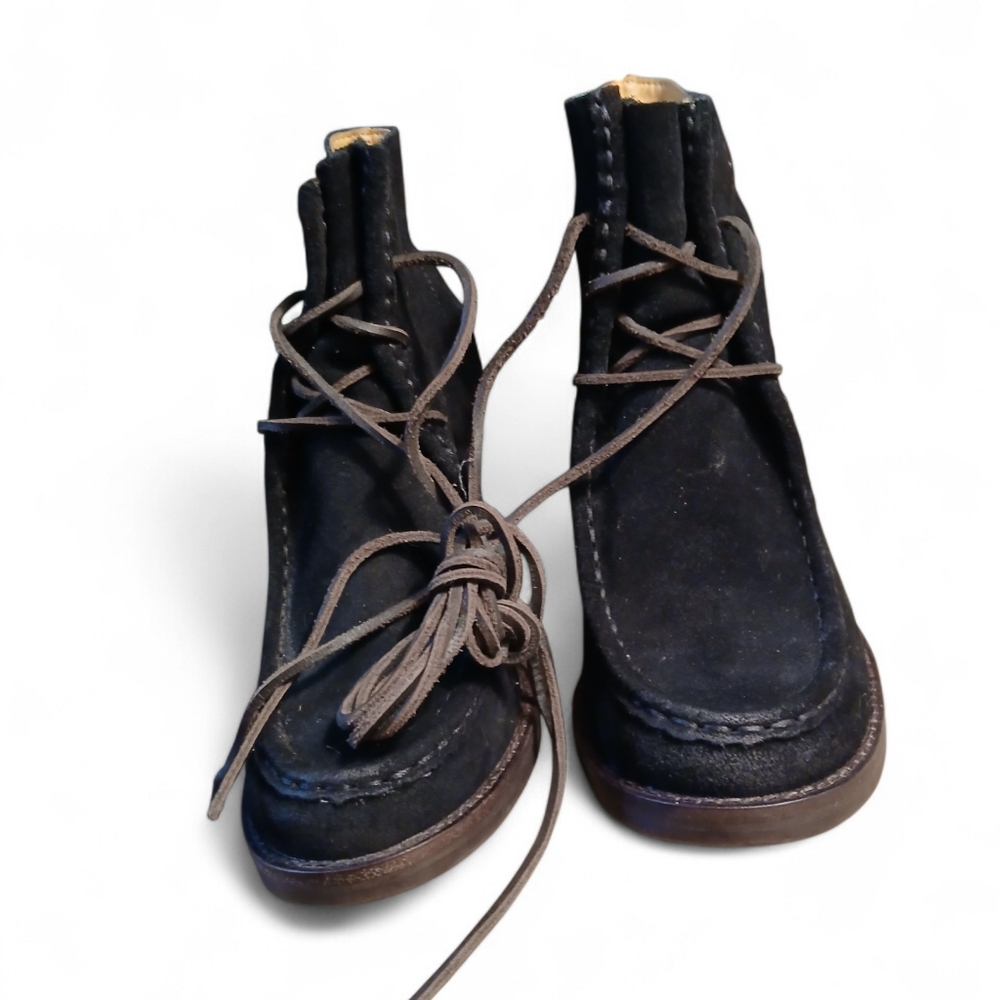 Latigo Women's Size 6.5 Elegant Black Suede Ankle Boots - Picture 2 of 7